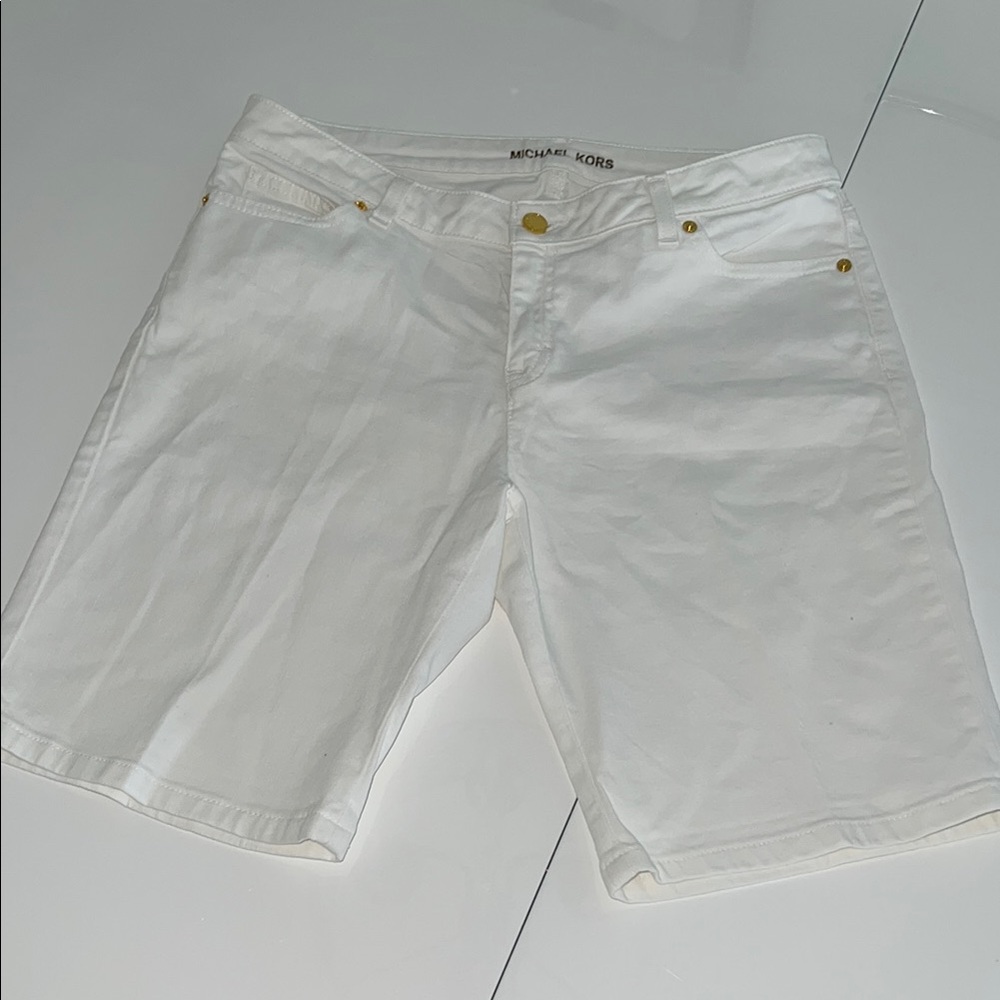 Michael Kors Classic White Shorts